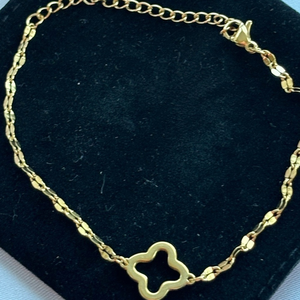 18k Gold Plating Bracelet Stainless Steel Base Waterproof Tarnish-Free SLIDE